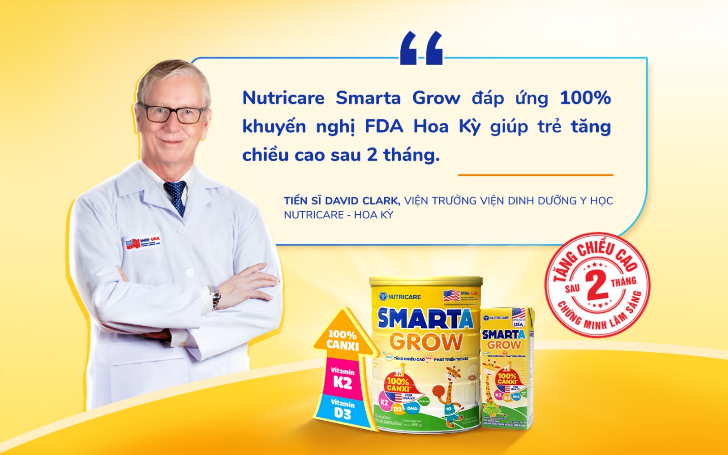 Tiến sĩ David Clark, Viện trưởng Viện Dinh dưỡng Y học Nutricare Hoa Kỳ (NMNI-USA)