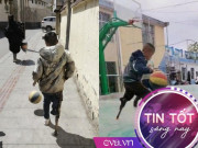Tin tức - Mất chân phải khi mới 4 tuổi, cậu bé tìm thấy niềm hạnh phúc bên trái bóng rổ