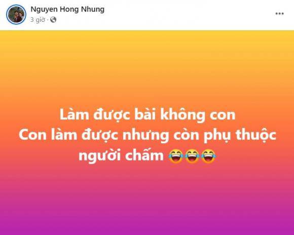 Bà xã Xuân Bắc hài hước kể lại khoảnh khắc con trai thông báo tình hình thi cử.