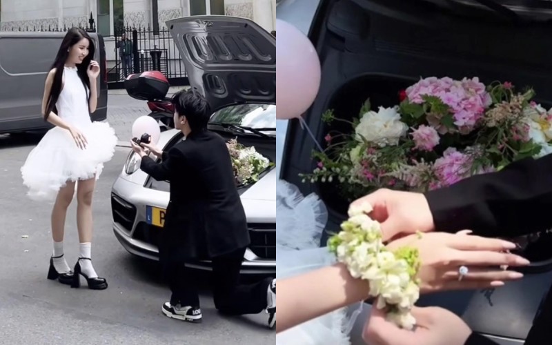 Vừa qua, đoạn video Hương Nhi được bạn trai Hải Nam cầu hôn dưới chân tháp Eiffel đang viral trên nhiều nền tảng mạng xã hội và nhận được nhiều sự quan tâm của cư dân mạng, đặc biệt là khen ngợi nhan sắc của Hương Nhi. 


