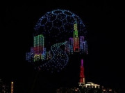 Clip Eva - Clip: Mãn nhãn màn trình diễn 1.000 drone lớn nhất TPHCM từ trước đến nay