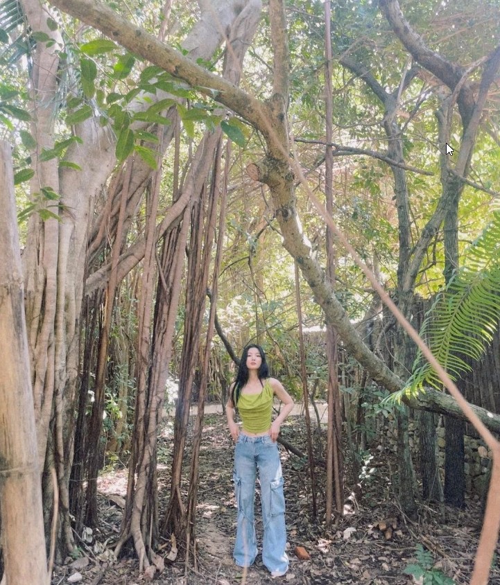 Nhan sắc của Kim Yoo Jung khi tới Nha Trang chụp ảnh vào cuối năm ngoái.