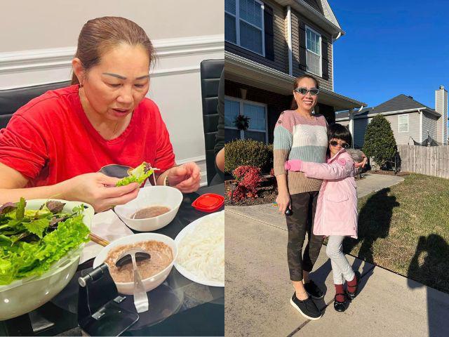 Trang Trần được mẹ chồng yêu thương, phụ chăm sóc con gái.