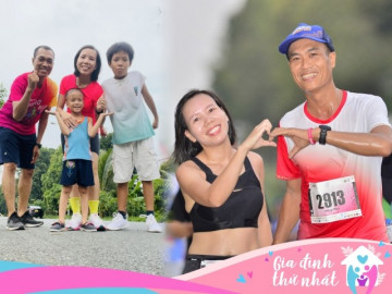 Chị vợ cao tay chia sẻ bí quyết kéo cả nhà cùng chạy bộ, hạnh phúc được nhân đôi sau những cung đường chạy