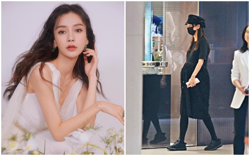 Khi mang thai, Angelababy gây kinh ngạc với vóc dáng “cò hương”, không tăng cân giống như bà bầu khác.
