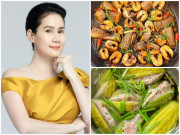 Bếp Eva - Thân Thúy Hà "ác" trên phim nhưng ngoài đời đảm đang, nấu ăn ngon như thế này!