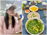 Bếp Eva - BTV nổi tiếng khoe bữa cơm gia đình giản dị, bạn bè thắc mắc một món ăn quen thuộc