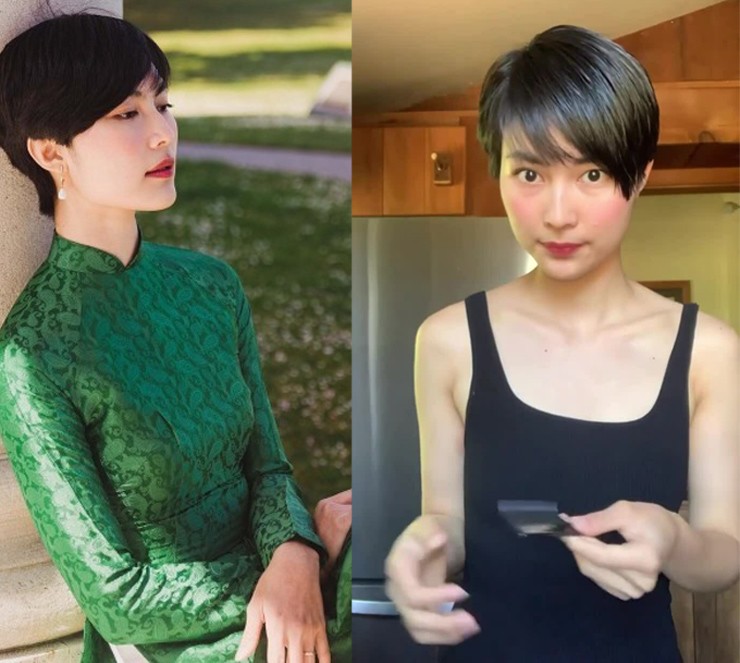 Sao Việt hiến tóc tặng bệnh nhân ung thư: Hoa hậu Ý Nhi khác lạ trước khi du học, Hoàng Oanh cắt phăng 25cm tóc - 9