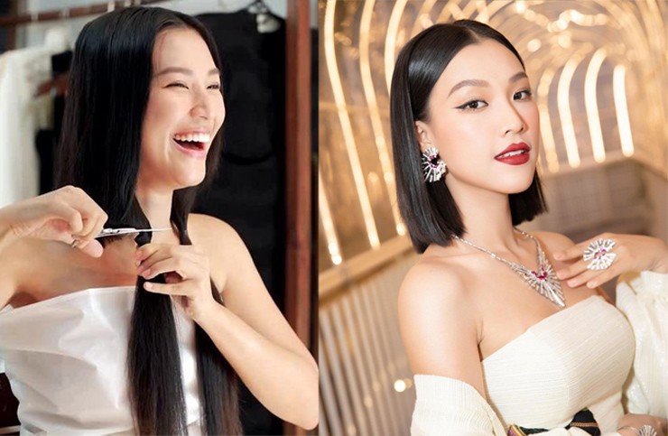 Sao Việt hiến tóc tặng bệnh nhân ung thư: Hoa hậu Ý Nhi khác lạ trước khi du học, Hoàng Oanh cắt phăng 25cm tóc - 7