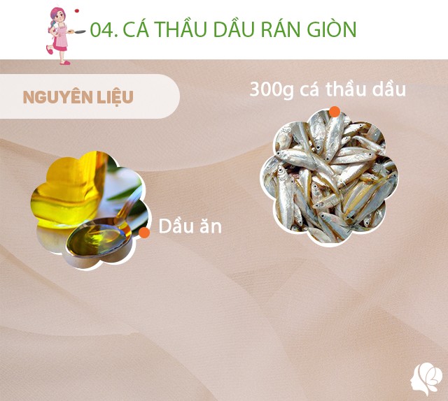 Chuẩn bị: 300g cá thầu dầu nhỏ, dầu ăn.