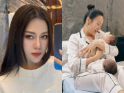 Giải trí - Cặp song sinh vừa đầy tháng, Phương Oanh đã giảm gần 20kg, da dẻ căng mịn như thời còn son