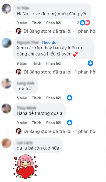 Dưới phần bình luận, nhiều người dành cho cô công chúa đồng lòng của Đoàn Di Băng những lời khen ngợi về vẻ ngoài và thần thái đúng chuẩn tiểu thư. 