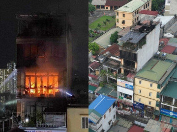 Hiện trường ngôi nhà cháy làm 4 người tử vong