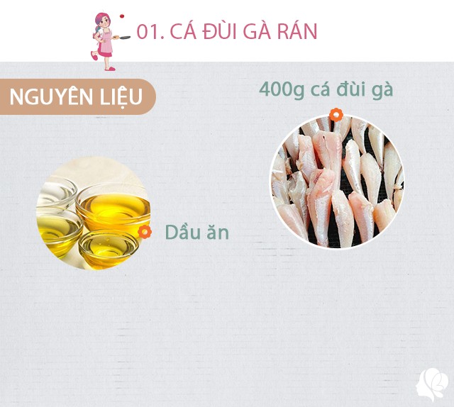 Chuẩn bị: 400g cá đùi gà, dầu ăn.