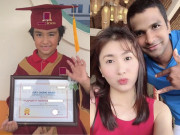 Yêu con - Con trai diễn viên Nguyệt Ánh tốt nghiệp, vào lớp 1 càng lớn càng giống bố Ấn Độ như lột, nhất là làn da, đôi mắt