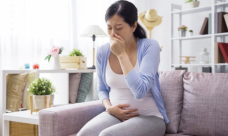Lần nào mang thai chị Hà cũng bị ốm nghén nặng. Ảnh minh họa.