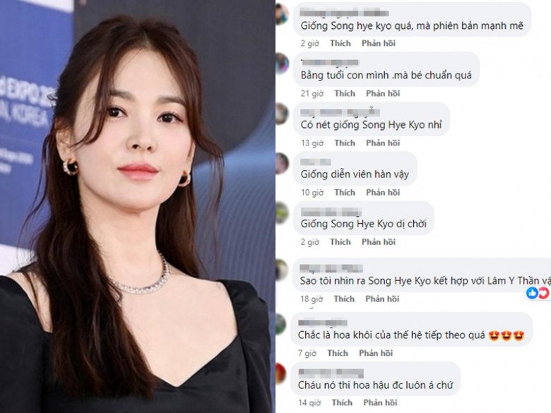 Nhiều cư dân mạng khen ngợi Bảo Ngọc có nhan sắc xinh xắn như Song Hye Kyo và đủ tầm để đi thi hoa hậu.