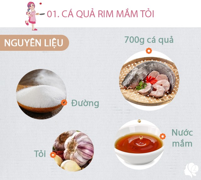 Chuẩn bị: 700g cá quả cắt khúc, dầu ăn, nước mắm, đường, tỏi, ớt sừng.