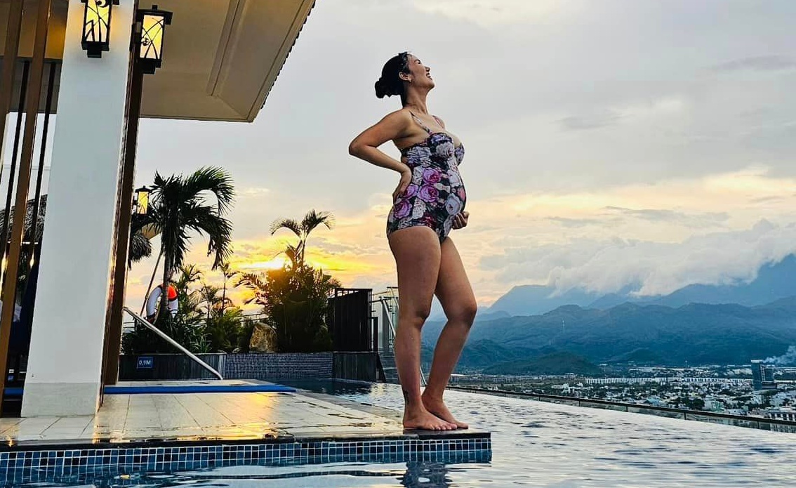 Võ Hạ Trâm mang thai quý tử vẫn đều đặn tập gym, chia sẻ món ăn cấm kỵ với 1 số mẹ bầu - 4