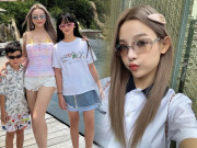 Thời trang - Con gái Huyền Baby lớn phổng phao, gu thời trang "trái dấu" với mẹ, không thích diện bánh bèo