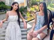 Yêu con - Cháu gái tỷ phú Hoàng Kiều khoe dáng chuẩn "đại tiểu thư" nhà tài phiệt với suối tóc đen dài, nhan sắc gây thương nhớ