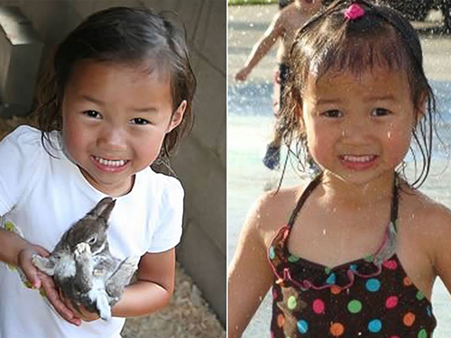 Audrey (trái) và Gracie khi còn bé. Ảnh: ABC News