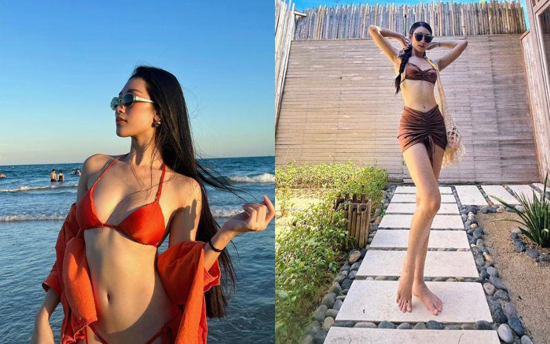 Hiếm hoi diện bikini, chân dài Hà Nam khiến bao người trầm trồ không ngớt vì ngoại hình rực lửa và tràn đầy sức sống.
