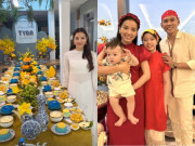 Yêu con - Phương Trinh Jolie lên chức mẹ 3 con, làm tiệc thôi nôi cho quý tử hoành tráng, nhìn mâm cúng hội mẹ bỉm tròn mắt