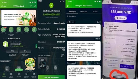 Cơ quan chức năng cảnh báo hình thức lừa đảo làm giả biên lai chuyển tiền thành công. Ảnh: Công an TPHCM