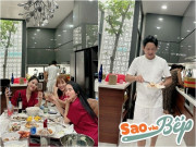 Bếp Eva - Hải Băng vô tư ngồi cụng ly với chị em, nhìn cảnh bố 4 con Thành Đạt trong bếp ai cũng phục