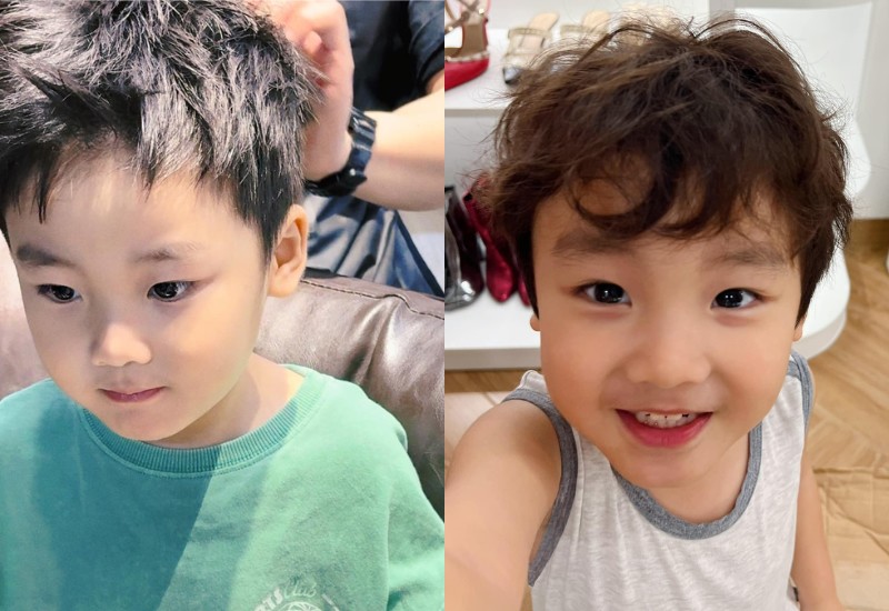 Hiện tại con trai Hoà Minzy đang ở độ tuổi lên 3. Càng lớn bé Bo càng ra dáng soái ca Hàn Quốc với diện mạo cực kỳ điển trai. Hơn nữa, bé Bo cũng thường xuyên để kiểu tóc xoăn nên dù nhìn ngang nhìn dọc thế nào thì cậu nhóc cũng "chuẩn trai Hàn".
