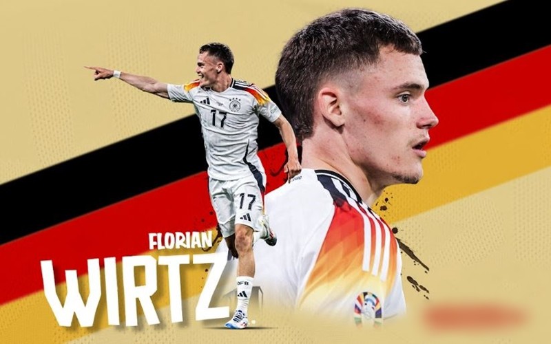 Cầu thủ xuất sắc nhất Bundesliga, Florian Wirtz (21 tuổi) chính là ngôi sao bóng đá được kỳ vọng của tuyển Đức tại Euro 2024. Wirtz cũng là cầu thủ ghi bàn mở tỷ số giúp Đức đè bẹp Scotland 5-1 ở trận khai mạc, giúp Đức dẫn đầu bảng A sau 3 lượt trận.


