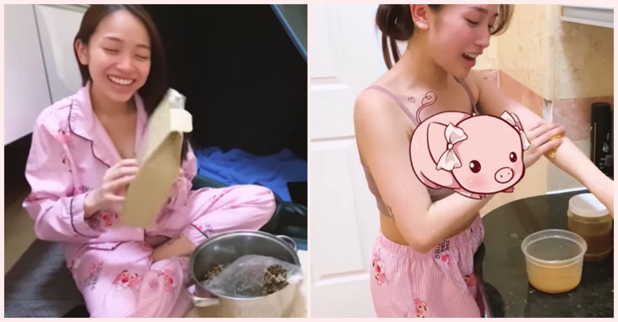 Joice Phạm ở cữ theo kiểu truyền thống.