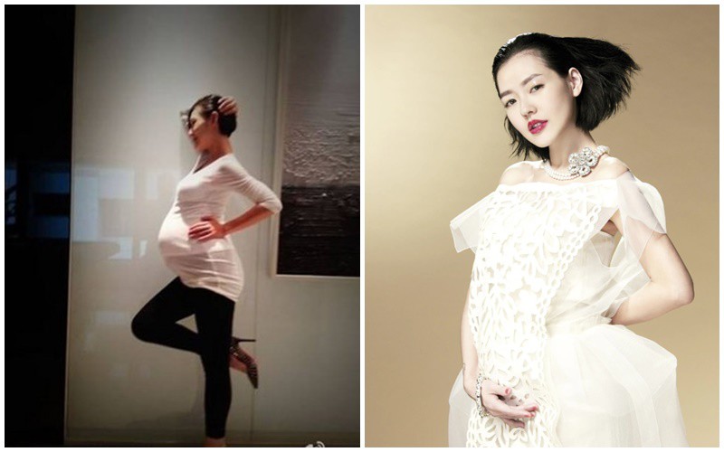 Nữ MC lần lượt sinh ra 3 người con gái. Trong thời gian mang thai, cô vẫn có vóc dáng nhỏ nhắn và không tăng cân quá nhiều.
