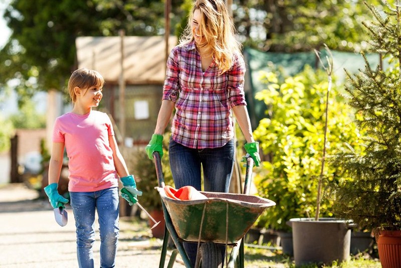 Nhiều nghiên cứu đã chứng minh, thiên nhiên tác động rất lớn đến sức khỏe của chúng ta, cả về mặt thể chất lẫn tinh thần. Vì vậy, cho trẻ làm vườn cũng là một cách giúp con được vận động, tiếp xúc với thiên nhiên và rèn cho con tính kiên nhẫn.
