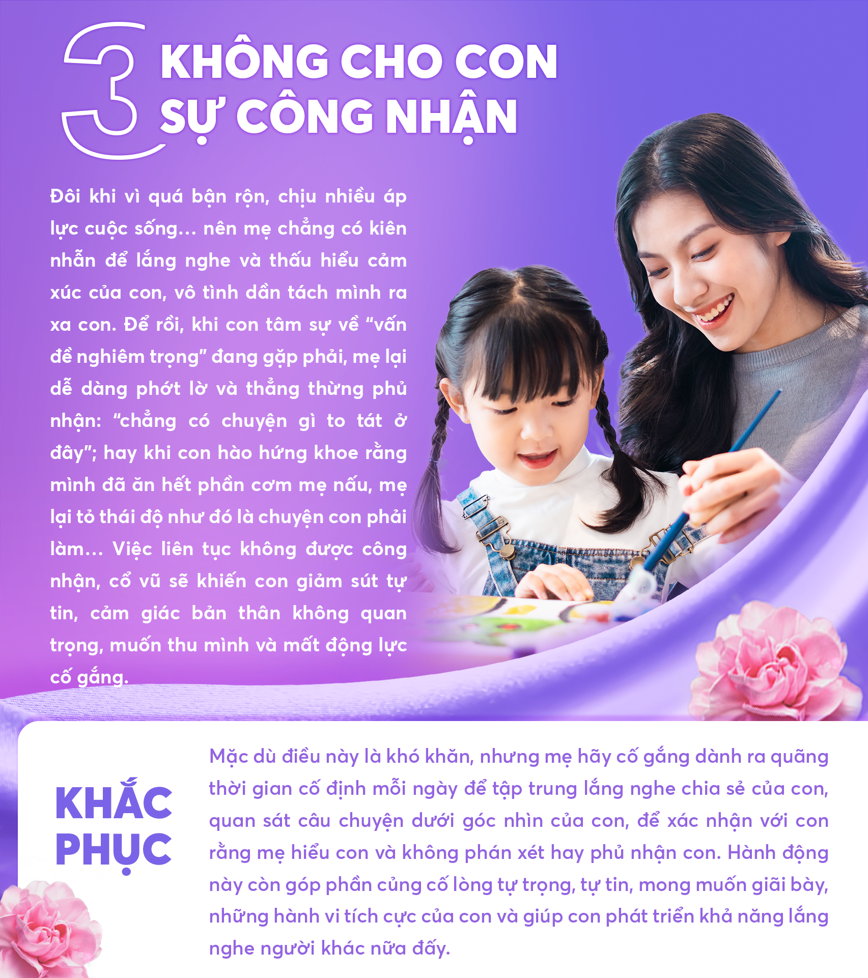 3 sai lầm khi nuôi dạy con có thể vô tình làm đứt gãy mối quan hệ mẹ - con - 3