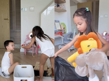 Sao Việt 24h: Lisa nhà Hồ Ngọc Hà rủ em trai tặng đồ chơi cho các bạn khó khăn, Leon nói "Không" rất dứt khoát