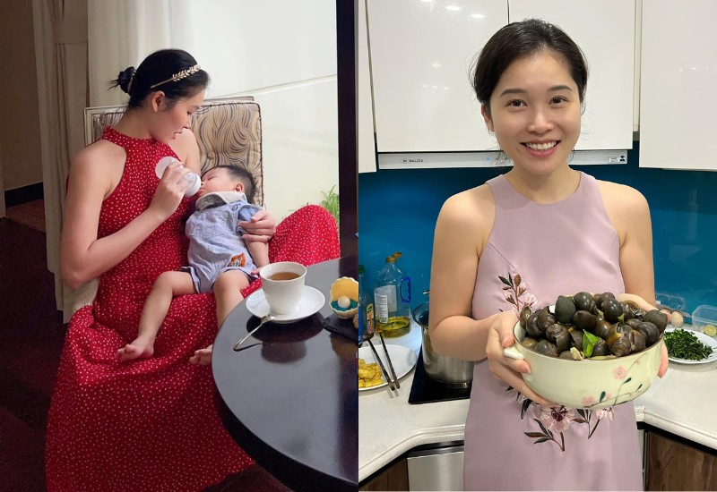 Sau 5 năm về chung một nhà, bà xã doanh nhân Phạm Thanh Hưng đã hạ sinh cho chồng cặp song sinh vào tháng 1 năm 2022. Dù đã có con riêng, nhưng người đẹp 8x vẫn đảm đương vai trò của mẹ kế rất tốt. Cô nàng nhận nhiều lời khen vì vừa xinh xắn lại vừa giỏi giang.
