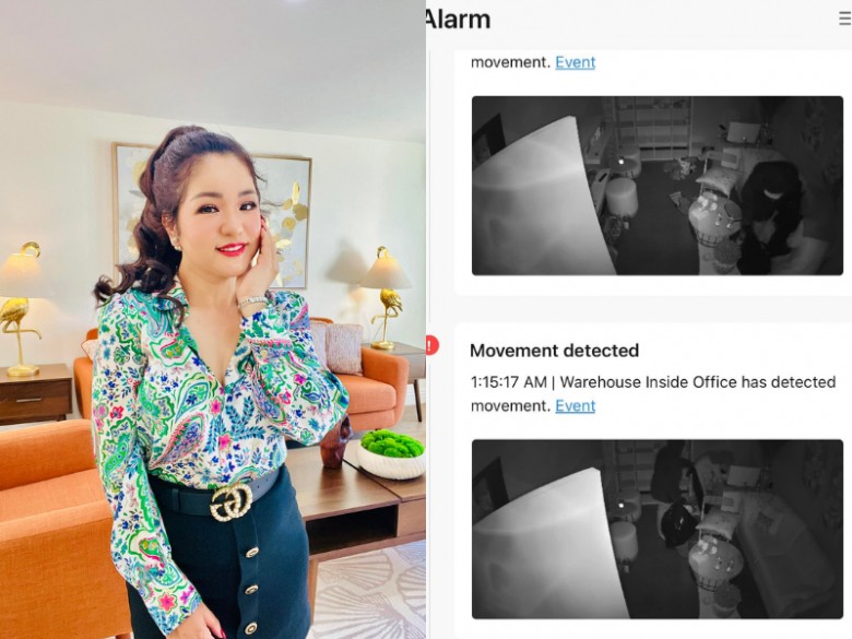 Thúy Nga bị trộm đột nhập vào cửa hàng gây thiệt hại cả trăm triệu đồng.