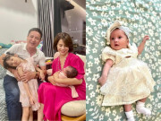 Giải trí - Chí Trung đưa bạn gái Á hậu đến nhà con trai riêng, khoe cháu gái xinh như Tây giống hệt ông nội