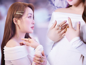 Bà xã Chi Bảo "bụng mang dạ chửa", đi đâu cũng "dát" hàng trăm triệu đồng trên người