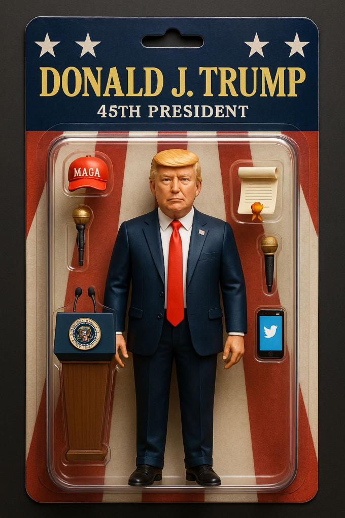 Tổng thống Mỹ Donald Trump trở thành búp bê trong hộp do Chat GPT tạo nên.