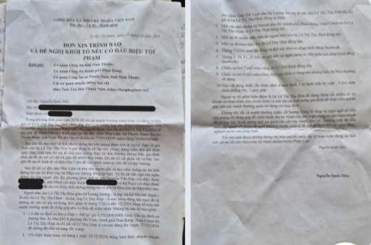 Đơn tố cáo của ông Nguyễn Quốc Huy liên quan mẹ bé Bắp