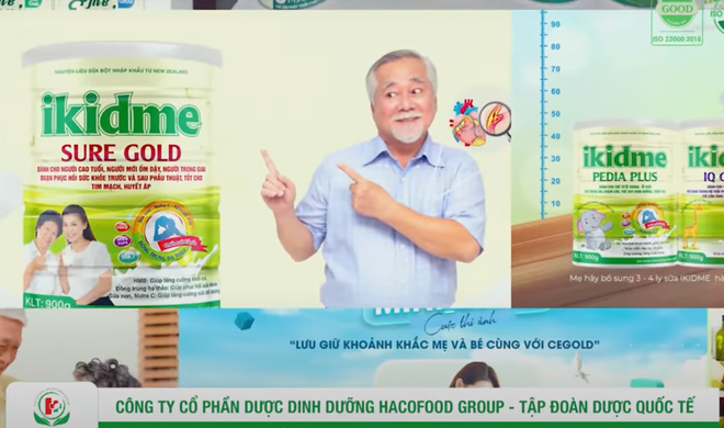 Hình ảnh sản phẩm sữa bột được quảng cáo trên các trang web- Ảnh chụp màn hình