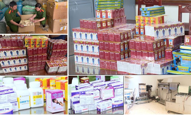 Hàng chục ngàn sản phẩm thuốc giả được ổ nhóm này bán ra thị trường, thu lời bất chính hơn 200 tỉ đồng