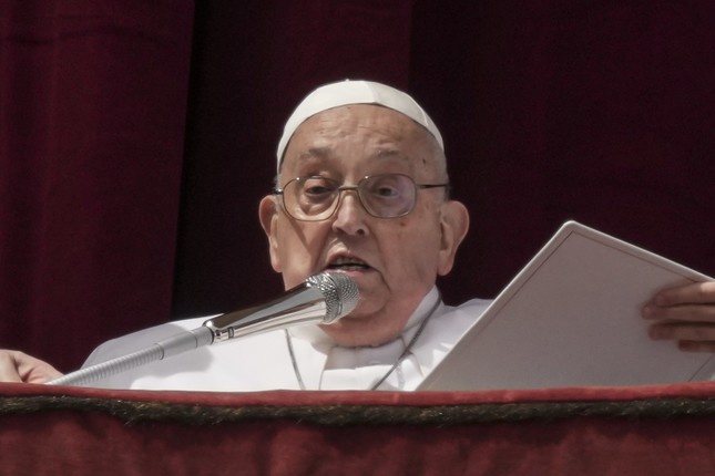 Giáo hoàng Francis khi còn khỏe mạnh. ̣(Ảnh: AP)