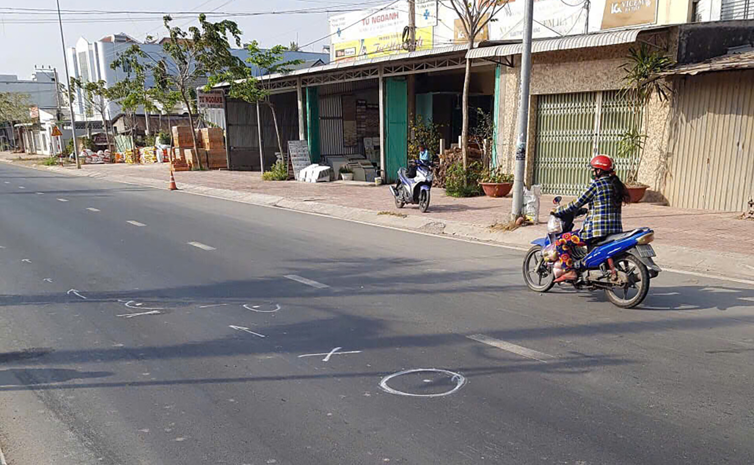 Hiện trường vụ tai nạn. Ảnh: NVCC