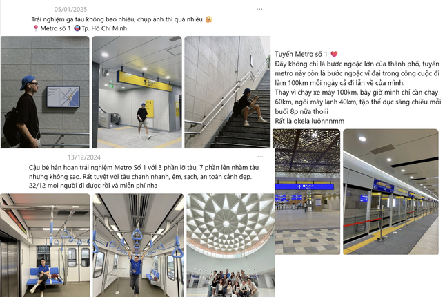 Tuyến Metro số 1 từng được giới trẻ “rì-viu” ngay khi vừa ra mắt, nhanh chóng trở thành điểm check-in hót hít thời điểm đó.