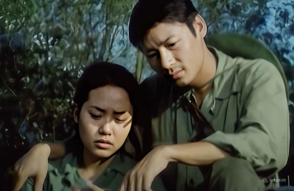 Hồng Ánh và Võ Hoài Nam trong phim.