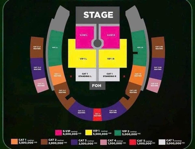 Xuất hiện sơ đồ giá vé concert có g-dragon tại hà nội cẩn thận vì chưa phải chính thức - 2